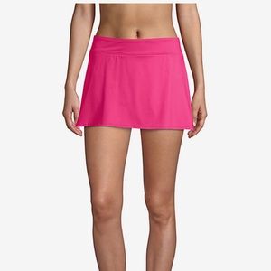 Women's Lands End Pink Bathing Skirt Bottom Size 16W
